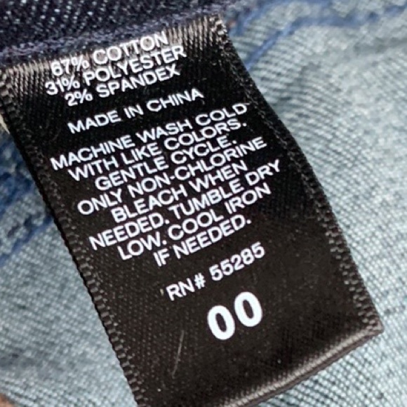 HOST PICK! 🎉EXPRESS Culotte Denim Jeans Hi-Rise Size 00 - Picture 10 of 10